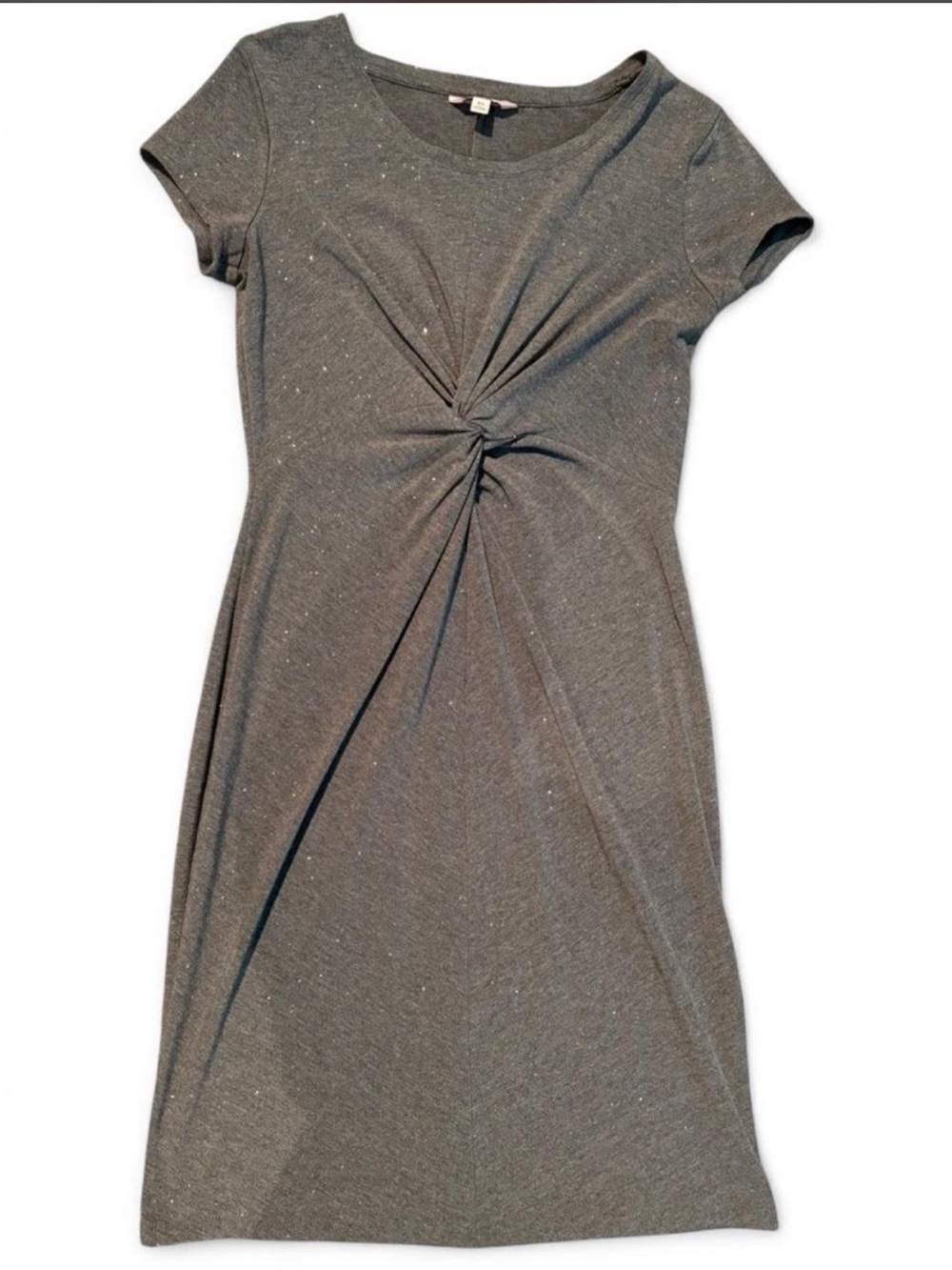Juicy Couture Gray Twist-Front Midi Dress - Picture 2 of 3